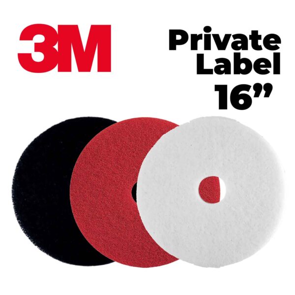 PAD DE 16" PRIVATE LABEL NEGRO, ROJO y BLANCO