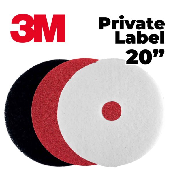 PAD DE 20" PRIVATE LABEL NEGRO, ROJO y BLANCO