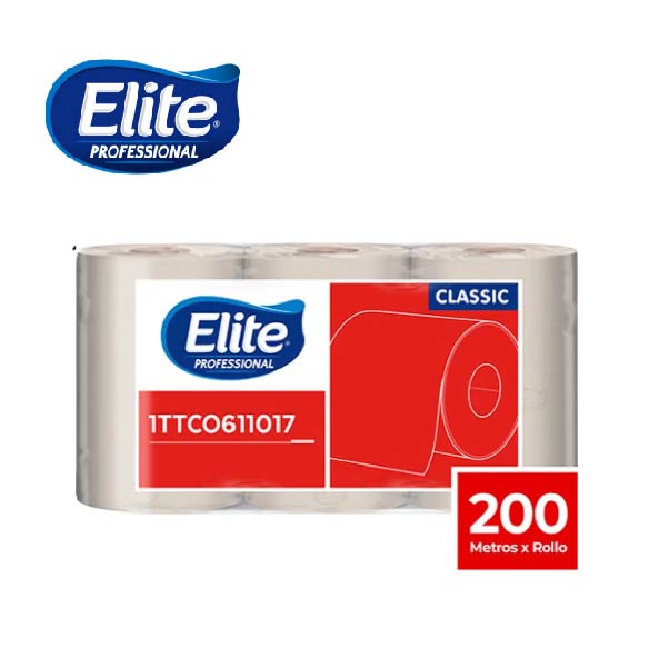 TM ELITE ROLLO HD NATURAL - BOLSA X 3 ROLLOS DE 200 m